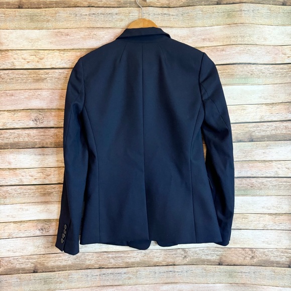 J. Crew Navy Blue Regent Blazer in Wool Flannel Size 0 - Picture 8 of 8